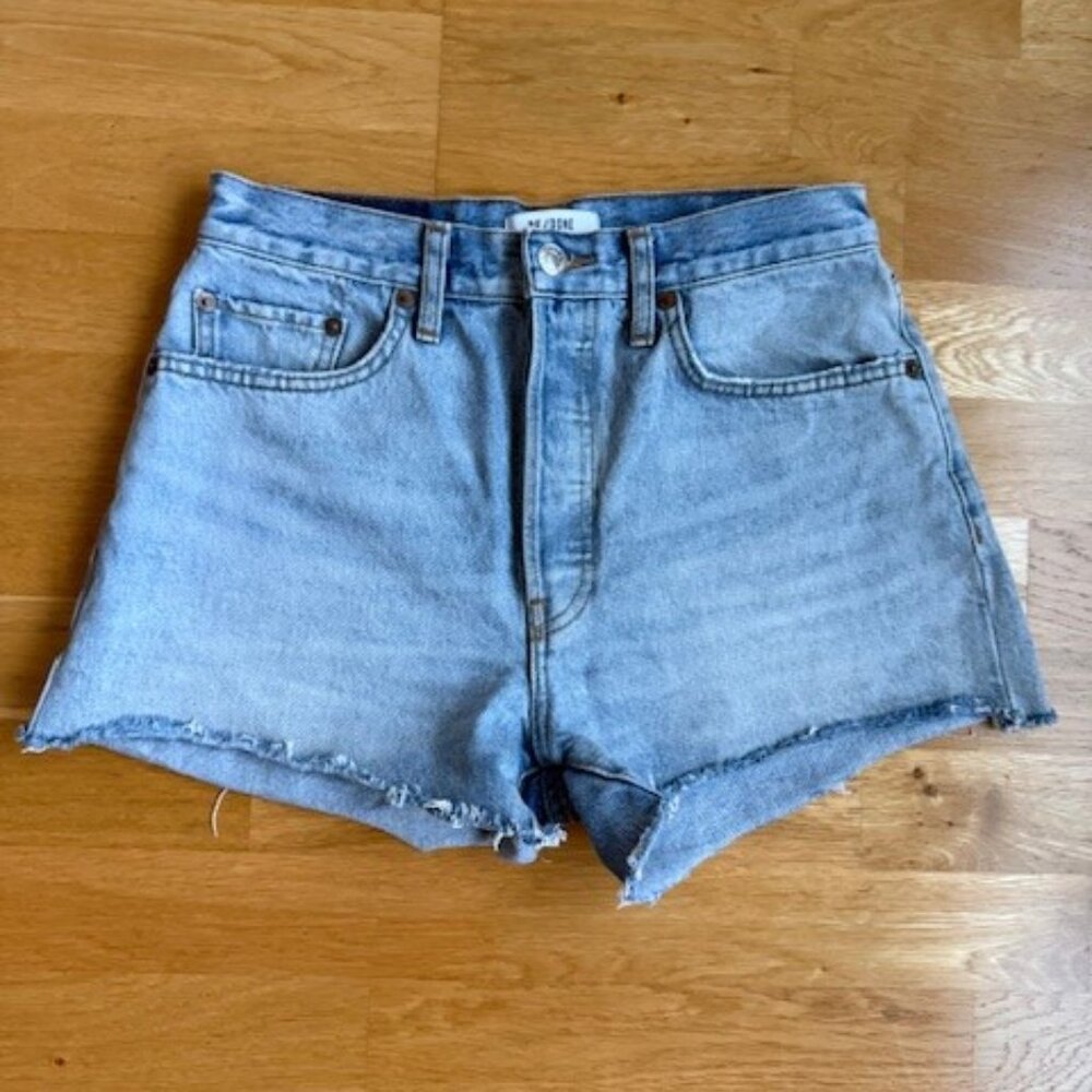 ReDone 70s Faded Cut Off Denim Jean Shorts Size 27